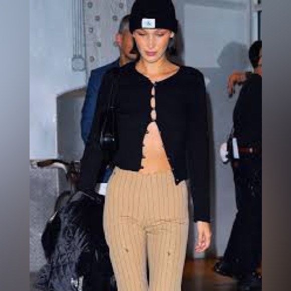 I.am.gia Dominique pants tan pinstripes - Picture 2 of 2